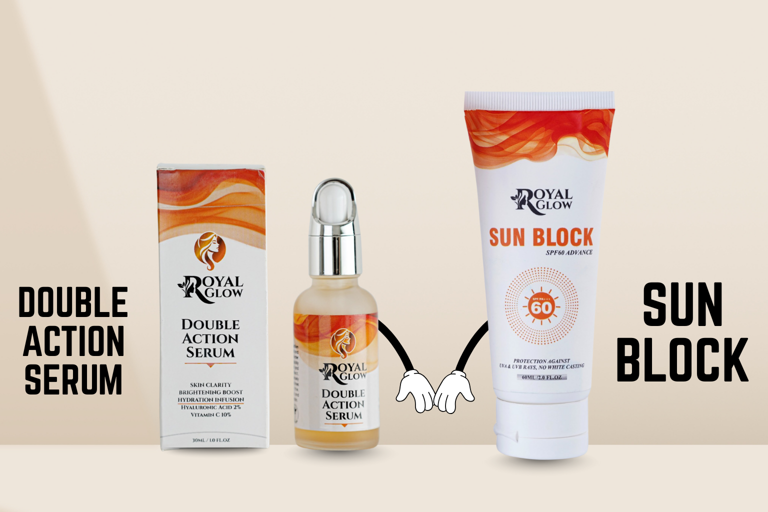 SERUM + SPF60 SUNBLOCK