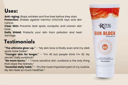 SUN BLOCK SPF PROTECTION (UVA & UVB)